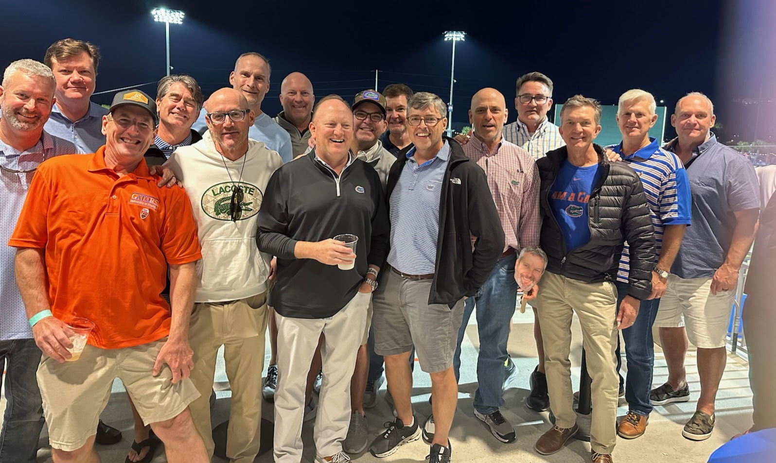 Late '80s alumni at a Gator baseball game
